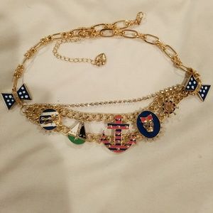 Betsy Johnson sailor necklace